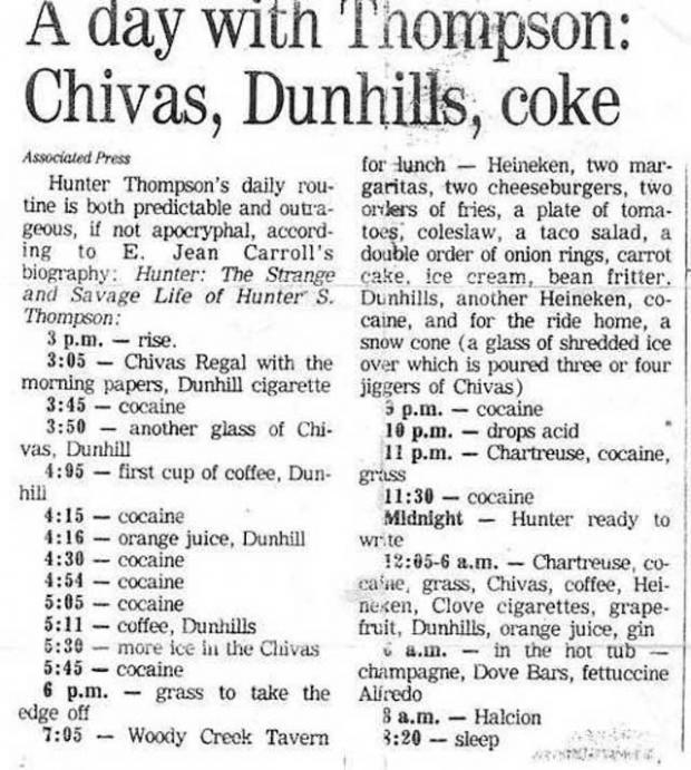 Hunter S. Thompson article