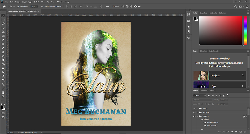 Adobe Photoshop for cover design